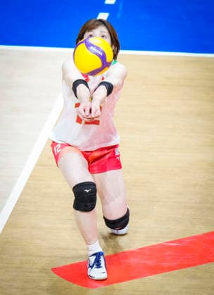 Team Japan Satomi Fukudome returns a shot against Team Canada during their womens Volleyball Nations League (VNL) match on June 7, 2026 in Quebec City, Canada. Noxthirdxpartyxsales  aflo_333659060 MathieuxBelangerx