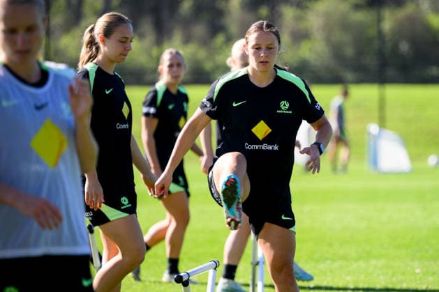SOCCER MATILDAS TRAINING, Kaitlyn Torpey during a Matildas training session at Sky Park, in Sydney, Monday, June 8, 2026. ( NO ARCHIVING SYDNEY NEW SOUTH WALES AUSTRALIA  Copyright: xBIANCAxDExMARCHIx 20260608173734317553