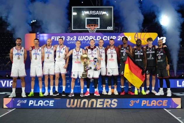 Basketball, FIBA 3x3 World Championship in Warsaw, Serbia - Latvia