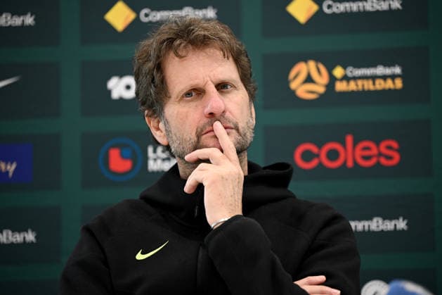 SOCCER MATILDAS TRAINING, Matildas head coach Joe Montemurro speaks to media during a press conference, PK, Pressekonferenz at Sky Park, in Sydney, Monday, June 8, 2026. ( NO ARCHIVING SYDNEY NEW SOUTH WALES AUSTRALIA  Copyright: xBIANCAxDExMARCHIx 20260608175964516052