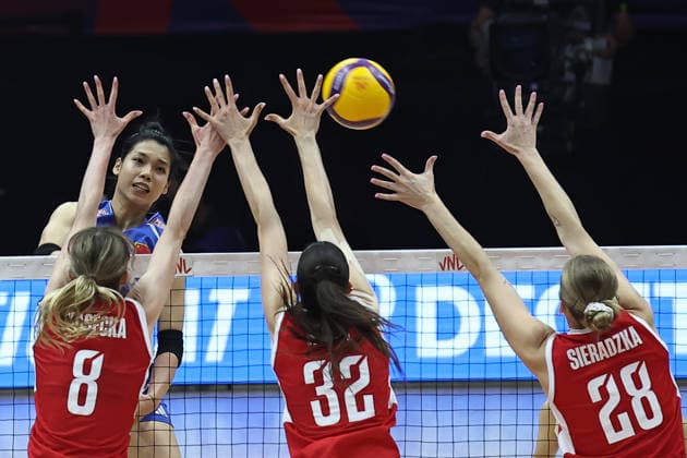 Volleyball, Women, Nations League, China - Japan