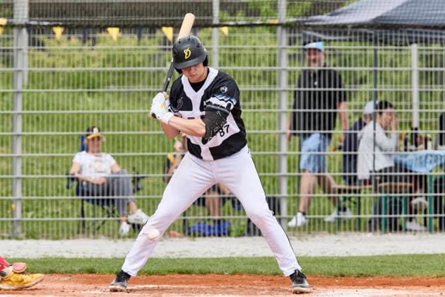German Baseball League DBL , Munich Haar Disciples vs Stuttgart Reds, Haar Disciples, Stuttgart Reds, 2026 06 07 in Munich Haar Ballpark Eglfing BROSKE Moritz Munich Haar Disciples First Baseman, Third Baseman Nr87 HAA87 sportworld Munich Haar Ballpark Eglfing Bayern Germany