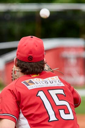 German Baseball League DBL , Munich Haar Disciples vs Stuttgart Reds, Haar Disciples, Stuttgart Reds, 2026 06 07 in Munich Haar Ballpark Eglfing van BERGEN Moritz Stuttgart Reds First Baseman, Left Fielder, Pitcher Nr15 STG15 sportworld München Haar Ballpark Eglfing Bayern Germany