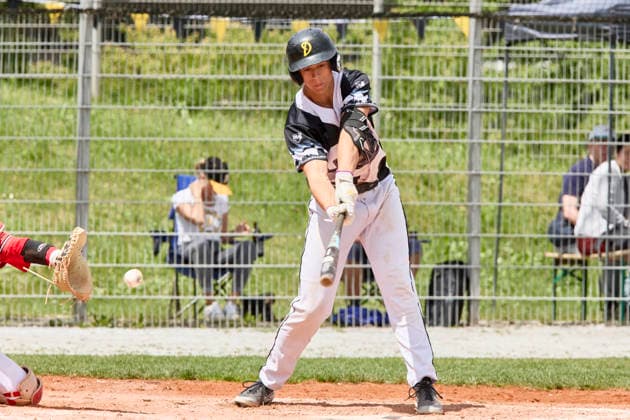 German Baseball League DBL , Munich Haar Disciples vs Stuttgart Reds, Haar Disciples, Stuttgart Reds, 2026 06 07 in Munich Haar Ballpark Eglfing SACHER Dean Munich Haar Disciples Pitcher, Third Baseman Nr5 HAA5 sportworld Munich Haar Ballpark Eglfing Bayern Germany