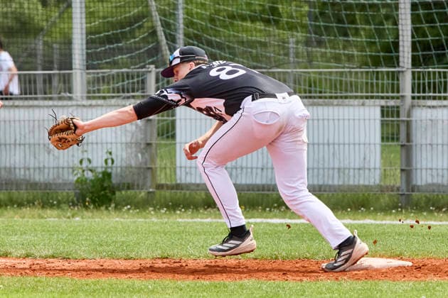 German Baseball League DBL , Munich Haar Disciples vs Stuttgart Reds, Haar Disciples, Stuttgart Reds, 2026 06 07 in Munich Haar Ballpark Eglfing BROSKE Moritz Munich Haar Disciples First Baseman, Third Baseman Nr87 HAA87 sportworld Munich Haar Ballpark Eglfing Bayern Germany
