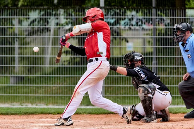 German Baseball League DBL , Munich Haar Disciples vs Stuttgart Reds, Haar Disciples, Stuttgart Reds, 2026 06 07 in Munich Haar Ballpark Eglfing TRAUT Lucas Stuttgart Reds Pitcher, Designated Hitter Nr2 STG2 , FIERLBECK Owen Munich Haar Disciples Catcher Nr16 HAA16 sportworld Munich Haar Ballpark Eglfing Bayern Germany
