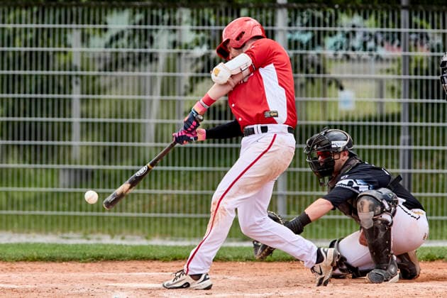 German Baseball League DBL , Munich Haar Disciples vs Stuttgart Reds, Haar Disciples, Stuttgart Reds, 2026 06 07 in Munich Haar Ballpark Eglfing TRAUT Lucas Stuttgart Reds Pitcher, Designated Hitter Nr2 STG2 , FIERLBECK Owen Munich Haar Disciples Catcher Nr16 HAA16 sportworld Munich Haar Ballpark Eglfing Bayern Germany