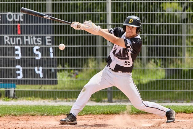 German Baseball League DBL , Munich Haar Disciples vs Stuttgart Reds, Haar Disciples, Stuttgart Reds, 2026 06 07 in Munich Haar Ballpark Eglfing WEINSTEIGER Simon Munich Haar Disciples Right Fielder, Pitcher Nr55 HAA55 sportworld Munich Haar Ballpark Eglfing Bayern Germany