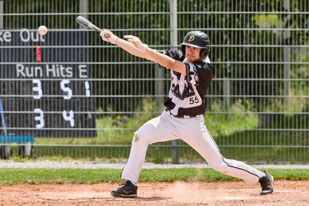 German Baseball League DBL , Munich Haar Disciples vs Stuttgart Reds, Haar Disciples, Stuttgart Reds, 2026 06 07 in Munich Haar Ballpark Eglfing WEINSTEIGER Simon Munich Haar Disciples Right Fielder, Pitcher Nr55 HAA55 sportworld Munich Haar Ballpark Eglfing Bayern Germany