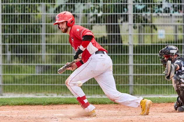 German Baseball League DBL , Munich Haar Disciples vs Stuttgart Reds, Haar Disciples, Stuttgart Reds, 2026 06 07 in Munich Haar Ballpark Eglfing WITT Yannick Stuttgart Reds Catcher, Shortstop Nr6 STG6 sportworld München Haar Ballpark Eglfing Bayern Germany