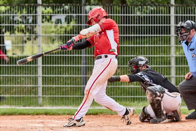 German Baseball League DBL , Munich Haar Disciples vs Stuttgart Reds, Haar Disciples, Stuttgart Reds, 2026 06 07 in Munich Haar Ballpark Eglfing TRAUT Lucas Stuttgart Reds Pitcher, Designated Hitter Nr2 STG2 , FIERLBECK Owen Munich Haar Disciples Catcher Nr16 HAA16 sportworld Munich Haar Ballpark Eglfing Bayern Germany