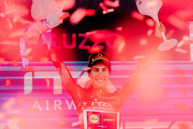 Giro Women Picture by Thomas Maheux SWpix.com 07 06 2026 - Cycling - Giro Women - Stage 9 - Saluzzo - Saluzzo Balsamo Elisa, Lidl Trek Saluzzo Italy Copyright: x xThomasxMaheuxxviaxSWpix.comx(t axPhotographyxHubxLtd)xThomasxMaheux SWpix.comx SWP-3197