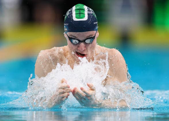 June 8, 2026, Sydney, Nsw, Australia: XAVIER CUOLAHAN competes in the Men s 100m Breaststroke heats during the 2026 Australian Swimming Commonwealth Games, Pan Pacific Championships and Para Pan Pacific Championships Trials. Sydney Australia - ZUMAt173 20260608_zsp_t173_022 Copyright: xStephanexThomasx