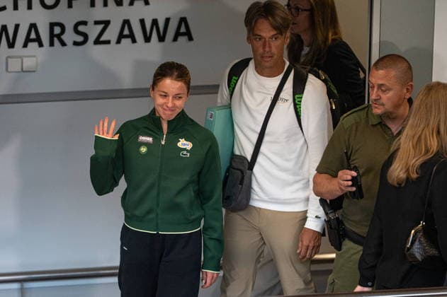 Warszawa 08.06.2026. Tennis Maja Chwalinska s comeback after playing Rolland Garros 2026 final, Warsaw, Poland --- Tenis. Powrot Mai Chwalinskiej po rozegraniu finalu Rolland Garros 2026 w Warszawie Persons Shown : Maja Chwalinska Piotr Szczypka Fot. Kai Taller Arena Akcji NEWSPIX.PL --- newspix.pl 