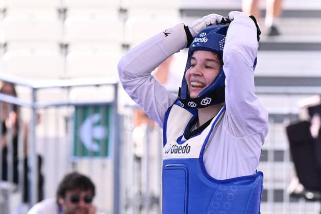 IPA85474790 - Alisa Angelova (RUS) celebrate the victory in the women s -49kg final against Jana Khattab (EGY) of the World Taekwondo Grand Prix at the Foro Italico, June 7, 2026, Rome, Italy.  Copyright: xDomenicoxCippitelli IPAxSportx xx 85474790