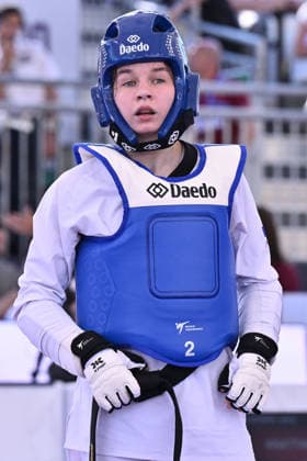 IPA85474815 - Alisa Angelova (RUS) competes in the women s -49kg final against Jana Khattab (EGY) of the World Taekwondo Grand Prix at the Foro Italico, June 7, 2026, Rome, Italy.  Copyright: xDomenicoxCippitelli IPAxSportx xx 85474815