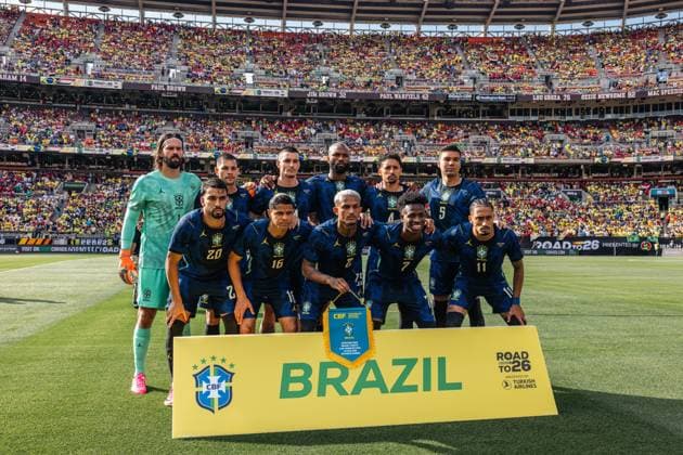 RECORD DATE NOT STATED Match between Brazil and Egypt for the 2026 World Cup friendlies. Cleveland (USA), 06 06 2026 - friendly matches national team, Nationalteam USA - Brazil team in a match between Brazil and Egypt, valid for the national team s friendly matches, held in the city of Cleveland, this Saturday, June 6, 2026.(Foto: Bruno Zanotto Thenews2 imago images) SPO  Copyright: xBrunoxxZanottox