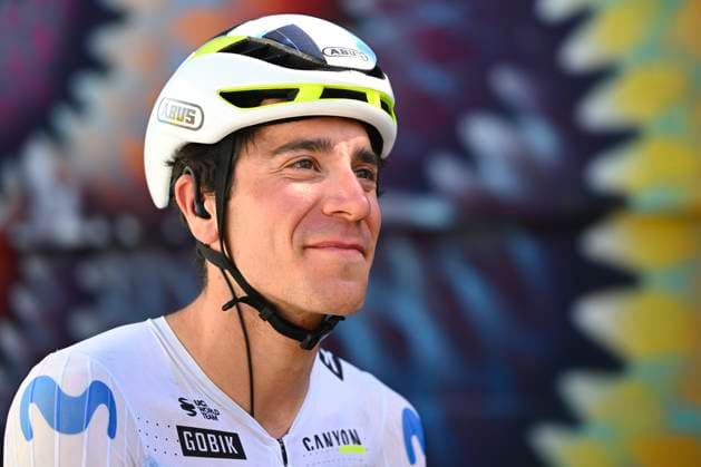 Tour Auvergne - Rhone-Alpes 2026 Stage 2 LE PUY-EN-VELAY, FRANCE - JUNE 08 : Uijtdebroeks Cian (BEL) of Movistar Team during stage 2 of the 78th edition of Tour Auvergne - Rhone-Alpes an UCI World Tour 2.UWT cycling road race stage for Men Elite of 234.3 km with start in Saint-Martin-Le-Vinoux and finish in Le Puy-en-Velay on June 8, 2026 in Le Puy-en-Velay, France, 08 06 2026 ( Motordriver Guy De Vuyst - Le Puy-en-Velay France  Copyright: xVincentxKalutx