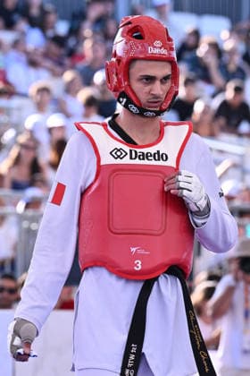 CONTACT - Taekwondo - World Taekwondo Rome Grand Prix 2026 Photo by IPA ABACAPRESS.COM85474792 - Vito Dell Aquila (ITA) competes in the men s -58kg final against Eunsu Seo (KOR) of the World Taekwondo Grand Prix at the Foro Italico, June 7, 2026, Rome, Italy. Roma Italy  Copyright: xIPAxSport ABACAx