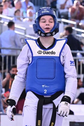 CONTACT - Taekwondo - World Taekwondo Rome Grand Prix 2026 Photo by IPA ABACAPRESS.COM85474848 - Alisa Angelova (RUS) celebrate the victory in the women s -49kg final against Jana Khattab (EGY) of the World Taekwondo Grand Prix at the Foro Italico, June 7, 2026, Rome, Italy. Roma Italy  Copyright: xIPAxSport ABACAx