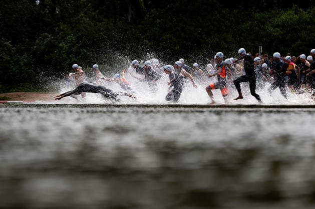 07 06 2026, GER, Crosstriathlon, Maenner Frauen, Saison 26, 38 Teag Werratal Crosstriathlon org Triathlonverein Werratal e V 500m swim in open water, 11,9km MTB course and 4,0km run course took the participants in the categories Jedermann Cross Einzel Staffel as well as the Sprint Cross Einzel incl Thüringer Meisterschaft in angriff 98597 Breitungen Strandbad Kiessee Thueringen Germany