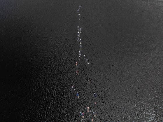 07 06 2026, GER, Crosstriathlon, Maenner Frauen, Saison 26, 38 Teag Werratal Crosstriathlon org Triathlonverein Werratal e V 500m swim in open water, 11,9km MTB course and 4,0km run course took the participants in the categories Jedermann Cross Einzel Staffel as well as the Sprint Cross Einzel incl Thüringer Meisterschaft in angriff 98597 Breitungen Strandbad Kiessee Thueringen Germany