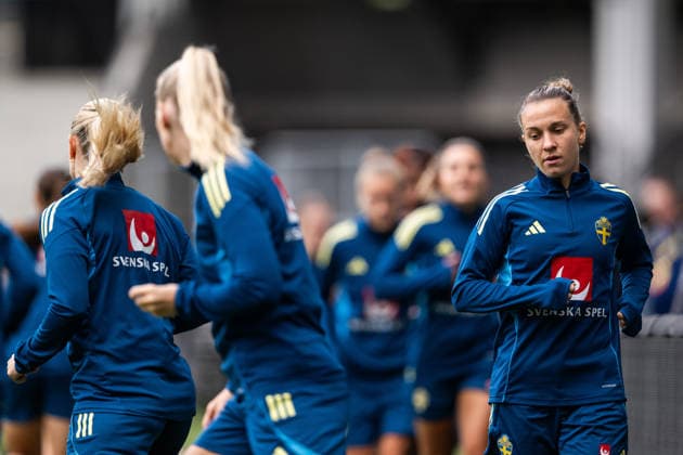 260608 Julia Zigiotti Olme of the Swedish women s national football team at a training session on June 8, 2026 in Gothenburg Photo Mathias Bergeld BILDBYRAN code MB MB1380 fotboll football soccer fotball vm kval kval fifa womens world cup qualifier qualifier träning practice training sverige sweden dam bbeng women kvinner  Copyright: MATHIASxBERGELD BB260608MB014