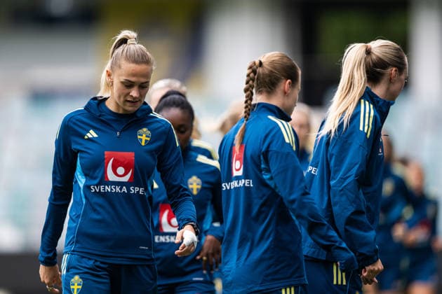 260608 Fridolina Rolfö of the Swedish women s national football team at a training session on June 8, 2026 in Gothenburg Photo Mathias Bergeld BILDBYRAN code MB MB1380 fotboll football soccer fotball vm kval kval fifa womens world cup qualifier qualifier träning practice training sverige sweden dam bbeng women kvinner  Copyright: MATHIASxBERGELD BB260608MB024