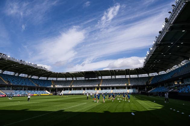 260608 Players of the Swedish women s national football team at a training session on June 8, 2026 in Gothenburg Photo Mathias Bergeld BILDBYRAN code MB MB1380 fotboll football soccer fotball vm kval kval fifa womens world cup qualifier qualifier träning practice training sverige sweden dam bbeng women kvinner  Copyright: MATHIASxBERGELD BB260608MB026