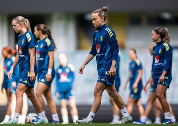 260608 Julia Zigiotti Olme of the Swedish women s national football team at a training session on June 8, 2026 in Gothenburg Photo Mathias Bergeld BILDBYRAN code MB MB1380 fotboll football soccer fotball vm kval kval fifa womens world cup qualifier qualifier träning practice training sverige sweden dam bbeng women kvinner  Copyright: MATHIASxBERGELD BB260608MB030