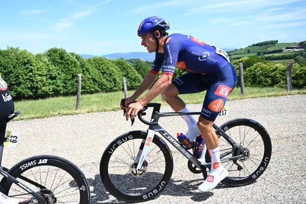 Tour Auvergne - Rhone-Alpes 2026 Stage 2 LE PUY-EN-VELAY, FRANCE - JUNE 08 : Renard-Haquin Henri-Francois (FRA) of Team Picnic PostNL during stage 2 of the 78th edition of Tour Auvergne - Rhone-Alpes an UCI World Tour 2.UWT cycling road race stage for Men Elite of 234.3 km with start in Saint-Martin-Le-Vinoux and finish in Le Puy-en-Velay on June 8, 2026 in Le Puy-en-Velay, France, 08 06 2026 ( Motordriver Guy De Vuyst - Le Puy-en-Velay France  Copyright: xVincentxKalutx
