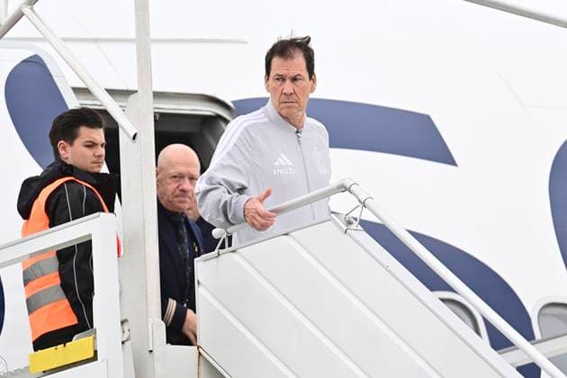 Belgian national football team - 2026 FIFA World Cup, WM, Weltmeisterschaft, Fussball - media activities 08 06 2026 ZAVENTEM, BELGIUM - JUNE 08 : Garcia Rudi head coach of Belgium pictured at Brussels airport before takeoff towards Seattle ahead of the FIFA World Cup 2026 on June 8, 2026 in Zaventem, Belgium, 08 06 2026 Zaventem Belgium  Copyright: xPeterxDexVoechtx
