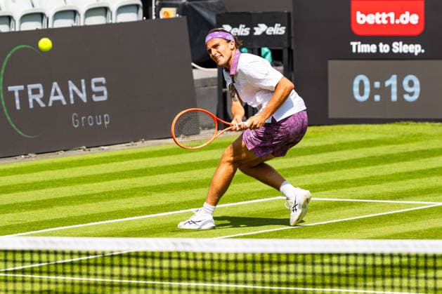 Stuttgart, GERMANY - June 08: Mattia Bellucci (ITA) during the Singles Match between Alejandro Davidovich Fokina (ESP) vs. Mattia Bellucci (ITA) at BOSS OPEN 2026, Tennisanlage Weissenhof on June 08, 2026 in Stuttgart, Germany. Baden-Württemberg Germany Copyright: xTimoxSteinx