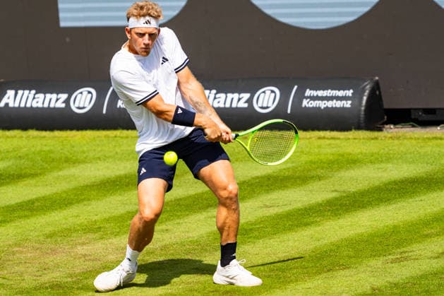 Stuttgart, GERMANY - June 08: Alejandro Davidovich Fokina (ESP) during the Singles Match between Alejandro Davidovich Fokina (ESP) vs. Mattia Bellucci (ITA) at BOSS OPEN 2026, Tennisanlage Weissenhof on June 08, 2026 in Stuttgart, Germany. Baden-Württemberg Germany Copyright: xTimoxSteinx