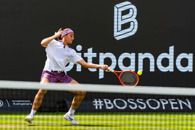 Stuttgart, GERMANY - June 08: Mattia Bellucci (ITA) during the Singles Match between Alejandro Davidovich Fokina (ESP) vs. Mattia Bellucci (ITA) at BOSS OPEN 2026, Tennisanlage Weissenhof on June 08, 2026 in Stuttgart, Germany. Baden-Württemberg Germany Copyright: xTimoxSteinx