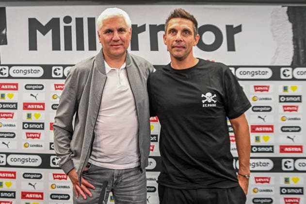 Presentation of the new coach Marcel Rapp Sports Director Andreas Bornemann Pauli Germany , Hamburg , Millerntorstadion , Football , Bundesliga 2 , FC St Pauli