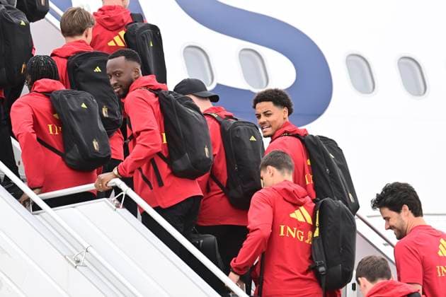 Belgian national football team - 2026 FIFA World Cup, WM, Weltmeisterschaft, Fussball - media activities 08 06 2026 ZAVENTEM, BELGIUM - JUNE 08 : De Winter Koni defender of Belgium pictured at Brussels airport before takeoff towards Seattle ahead of the FIFA World Cup 2026 on June 8, 2026 in Zaventem, Belgium, 08 06 2026 Zaventem Belgium  Copyright: xPeterxDexVoechtx