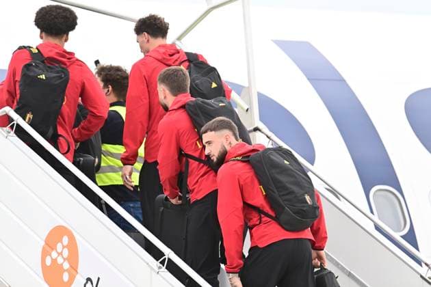 Belgian national football team - 2026 FIFA World Cup, WM, Weltmeisterschaft, Fussball - media activities 08 06 2026 ZAVENTEM, BELGIUM - JUNE 08 : Debast Zeno defender of Belgium pictured at Brussels airport before takeoff towards Seattle ahead of the FIFA World Cup 2026 on June 8, 2026 in Zaventem, Belgium, 08 06 2026 Zaventem Belgium  Copyright: xPeterxDexVoechtx