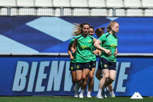 Republic of Ireland WNT Squad Training, Stade des Alpes, Grenoble, France 8 6 2026 Amber Barrett Amber Barrett 8 6 2026  Copyright: x INPHO BenxBradyx BB3_7332