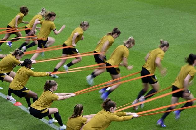 Football, Women, National team Netherlands, Training