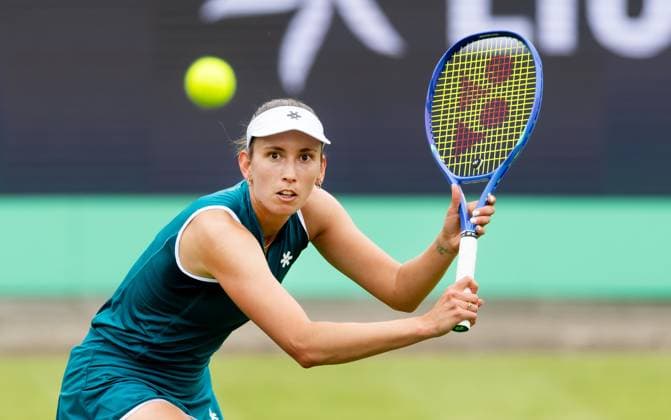 DEN BOSCH - Elise Mertens (BEL) during the WTP singles match against Bianca Andreescu (CAN) at the LibÃ ma Open 2026. The combined ATP, Tennis Herren WTA, Tennis Damen tournament is being held on the event grounds of the former Autotron car theme park. IRIS VAN DEN BROEK ANP xVIxANPxSportx xxANPxIVx 560480261 originalFilename: 560480261.jpg