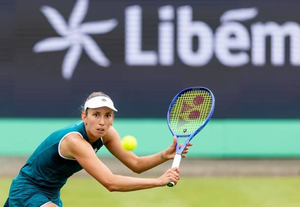 DEN BOSCH - Elise Mertens (BEL) during the WTP singles match against Bianca Andreescu (CAN) at the LibÃ ma Open 2026. The combined ATP, Tennis Herren WTA, Tennis Damen tournament is being held on the event grounds of the former Autotron car theme park. IRIS VAN DEN BROEK ANP xVIxANPxSportx xxANPxIVx 560480310 originalFilename: 560480310.jpg