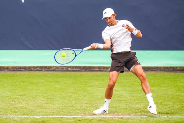 2026-06-08 - Libema Open 2026 ROSMALEN, NETHERLANDS - JUNE 8: Benjamin Bonzi of France during the Libema Open 2026 at the Autotron on June 8, 2026 in Rosmalen, Netherlands Rosmalen Autotron Netherlands Content not available for redistribution in The Netherlands directly or indirectly through any third parties. Copyright: xAndrexWeeningx