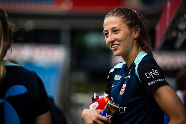 260608 Goalkeeper Cecilie Fiskerstrand of the Norwegian women™s national football team during a training session on June 8, 2026 in Oslo Photo Marius Simensen BILDBYRAN Cop 238 bbeng dam fifa women s world cup qualifier football fotball fotball norge norway practice soccer training trening träning  Copyright: MARIUSxSIMENSEN BB260608BB060
