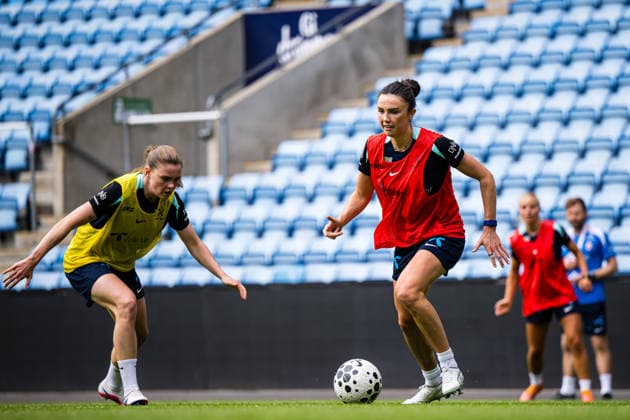 260608 Ingrid Engen of the Norwegian women™s national football team during a training session on June 8, 2026 in Oslo Photo Marius Simensen BILDBYRAN Cop 238 bbeng dam fifa women s world cup qualifier football fotball fotball norge norway practice soccer training trening träning  Copyright: MARIUSxSIMENSEN BB260608BB076