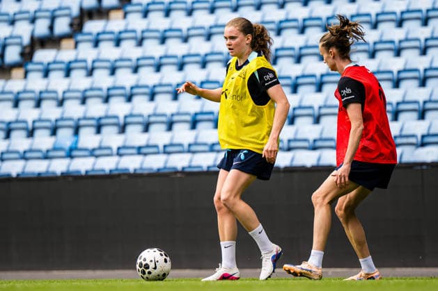 260608 Signe Gaupset of the Norwegian women™s national football team during a training session on June 8, 2026 in Oslo Photo Marius Simensen BILDBYRAN Cop 238 bbeng dam fifa women s world cup qualifier football fotball fotball norge norway practice soccer training trening träning  Copyright: MARIUSxSIMENSEN BB260608BB078