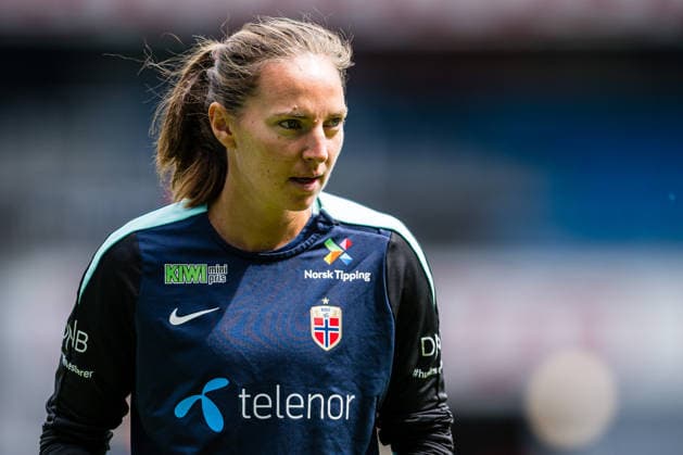260608 Marit Bratberg Lund of the Norwegian women™s national football team during a training session on June 8, 2026 in Oslo Photo Marius Simensen BILDBYRAN Cop 238 bbeng dam fifa women s world cup qualifier football fotball fotball norge norway practice soccer training trening träning  Copyright: MARIUSxSIMENSEN BB260608BB090