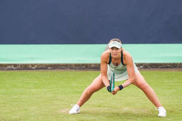 2026-06-08 - Libema Open 2026 ROSMALEN, NETHERLANDS - JUNE 8: Paula Badosa of Spain during the Libema Open 2026 at the Autotron on June 8, 2026 in Rosmalen, Netherlands Rosmalen Autotron Netherlands Content not available for redistribution in The Netherlands directly or indirectly through any third parties. Copyright: xAndrexWeeningx