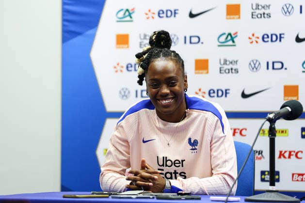 France Women™s press conference, PK, Pressekonferenz Stade des Alpes, Grenoble, France 8 6 2026 Melvine Malard Melvine Malard 8 6 2026  Copyright: x INPHO BenxBradyx BB3_8231