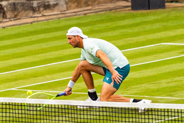Stuttgart, GERMANY - June 08: Jan-Lennard Struff (GER) during the Doubles Match between Yannik Hanfmann (GER) and Jan-Lennard Struff (GER) vs. Sadio Doumbia (FRA) and Santiago Gonzalez (MEX) at BOSS OPEN 2026, Tennisanlage Weissenhof on June 08, 2026 in Stuttgart, Germany. Baden-Württemberg Germany Copyright: xTimoxSteinx